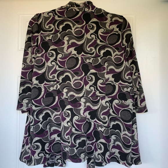 Roz & Ali Two Piece Lightweight Sweater Set-size2X - Picture 5 of 14